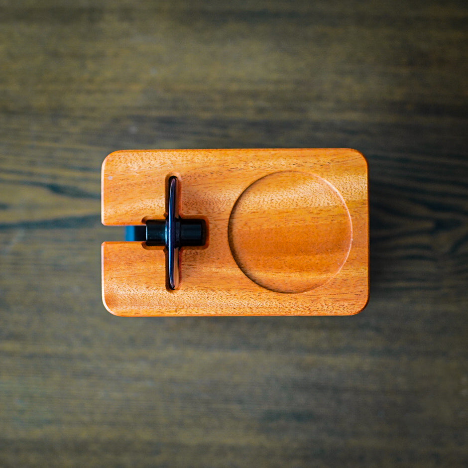 JHAT.. Coffee grinder stand for Comandante C40/C60 【Honduran Mahogany】