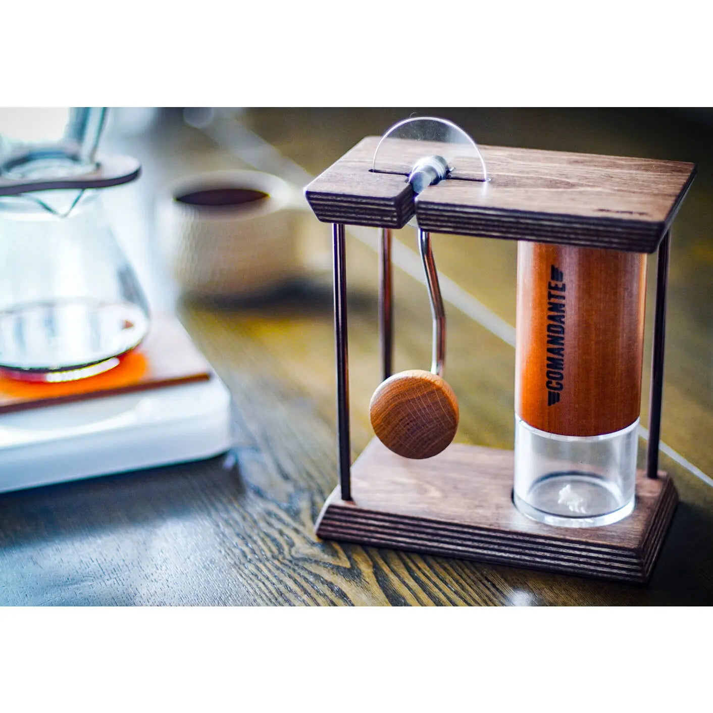 JHAT Coffee grinder stand for COMANDANTE C40