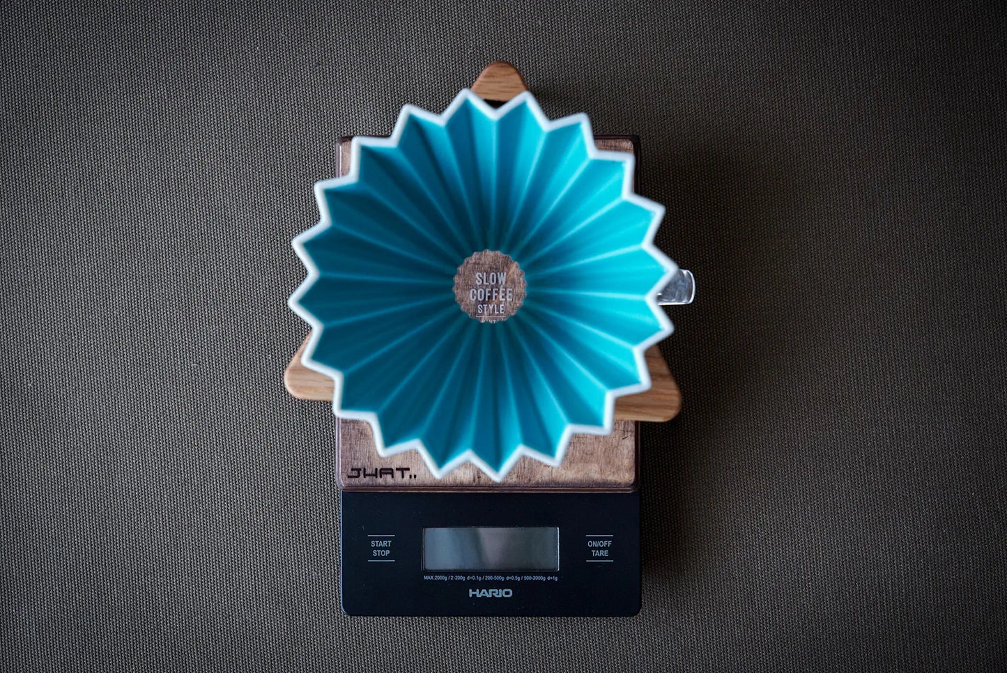 JHAT.. Wooden Plate for HARIO V60 Drip Scale "White Birch"