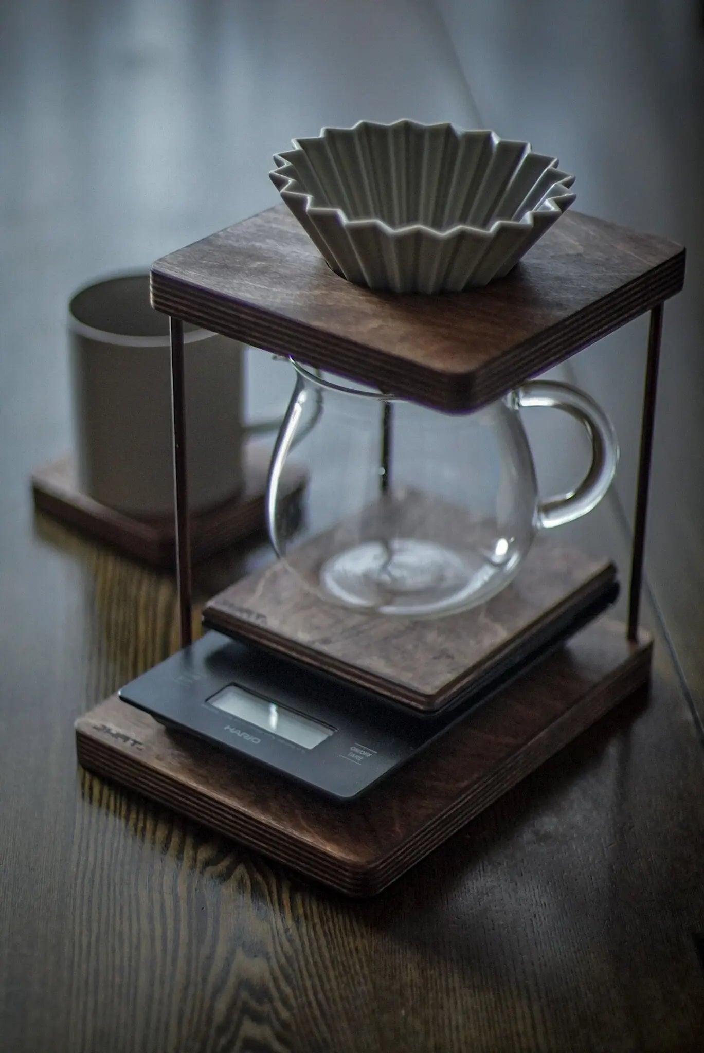 JHAT.. Coffee dripper stand for HARIO V60 Drip scale