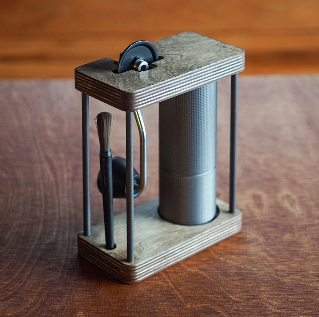 JHAT.. Coffee grinder stand for TIMEMORE C2 C3 C2S C3S,C2 MAX C3MAX , C2MAX C3MAX "White birch"