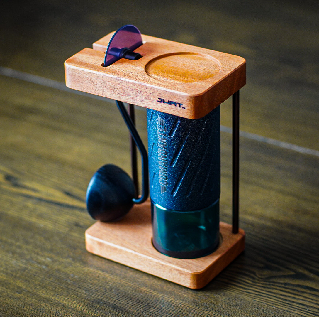JHAT.. Coffee grinder stand for Comandante C40/C60 【Honduran Mahogany】
