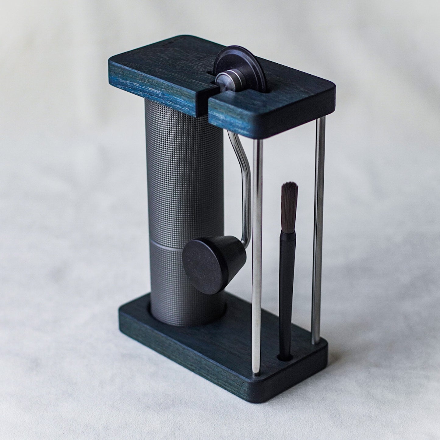 JHAT.. Coffee grinder Stand for TIMEMORE C2 C3 C2S C3S,C2 MAX C3MAX "WALNUT" -AIZOME- 藍染