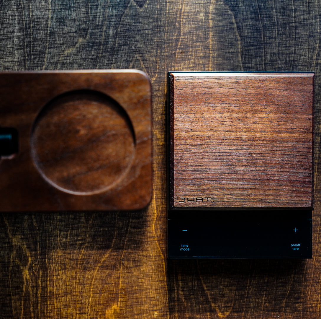 JHAT.. Wooden Plate for HARIO Coffee Scale POLARIS 【American Walnut】