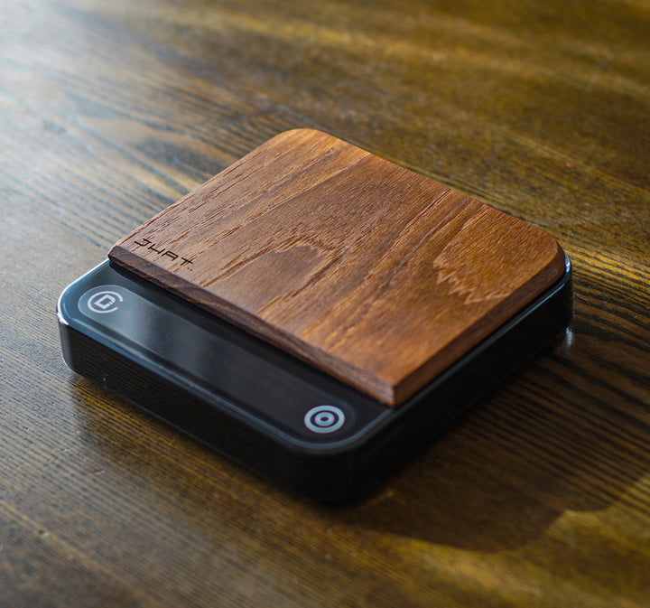 Wooden Plate for DiFluid Microbalance 【Teak】