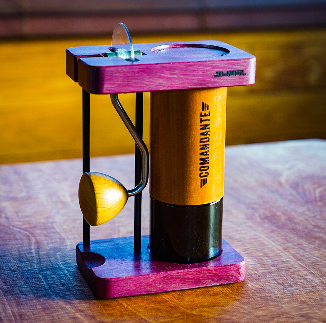JHAT.. Coffee grinder stand for Comandante C40/C60 【Purpleheart】