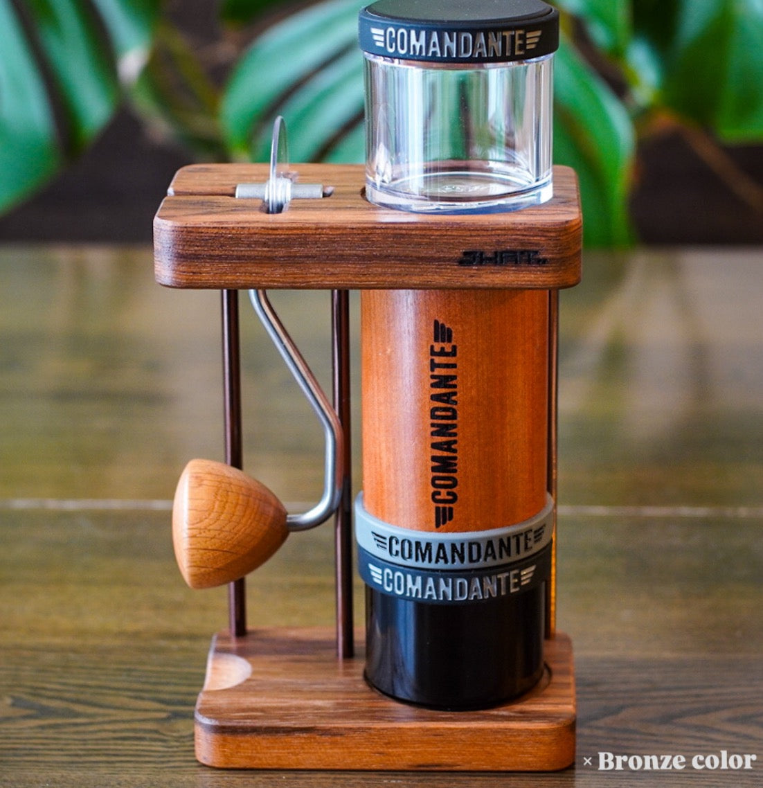 JHAT.. Coffee grinder stand for Comandante C40/C60 "TEAK"