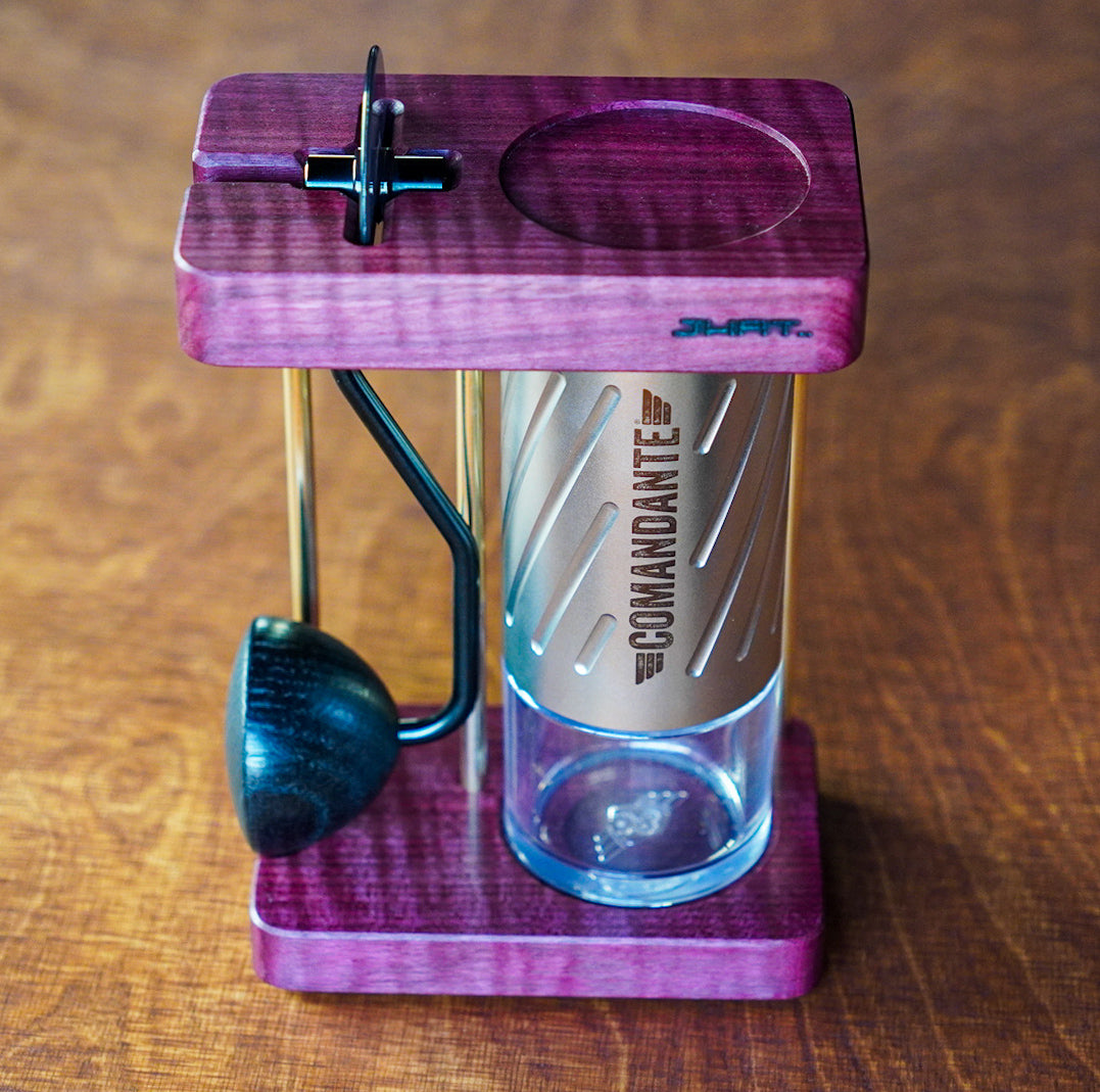 JHAT.. Coffee grinder stand for Comandante C40/C60 【Purpleheart】