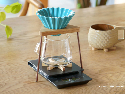 ▲sAnkaku Coffee dripper stand【Oak wood】