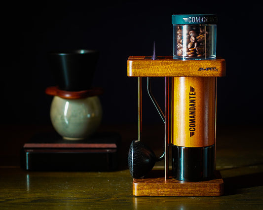 JHAT.. Coffee grinder stand for Comandante C40,C60 "Teak"