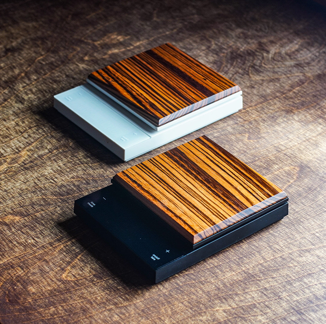 JHAT.. Wooden Plate for HARIO Coffee Scale POLARIS 【Zebrawood】