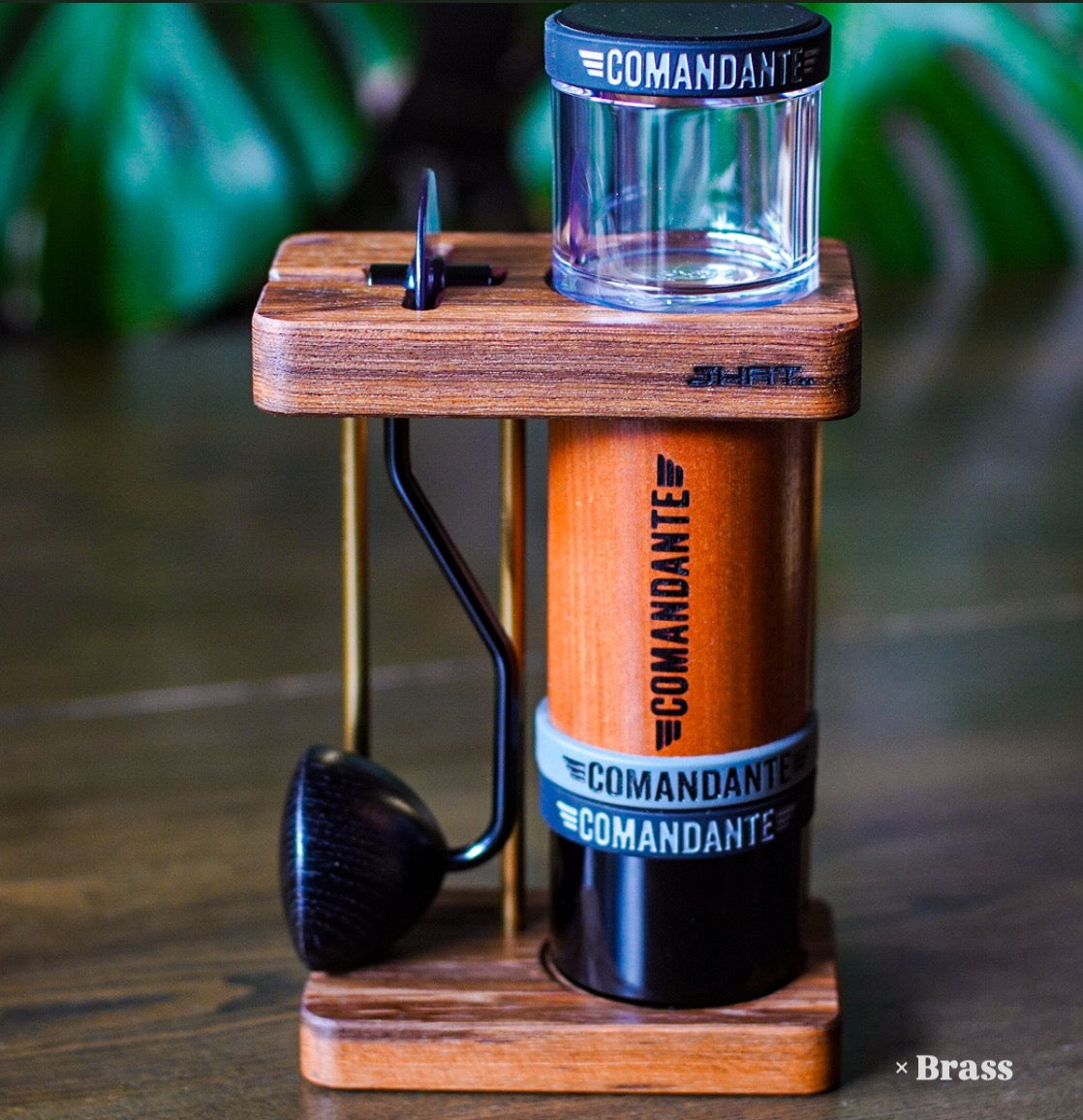 JHAT.. Coffee grinder stand for Comandante C40/C60 "TEAK"