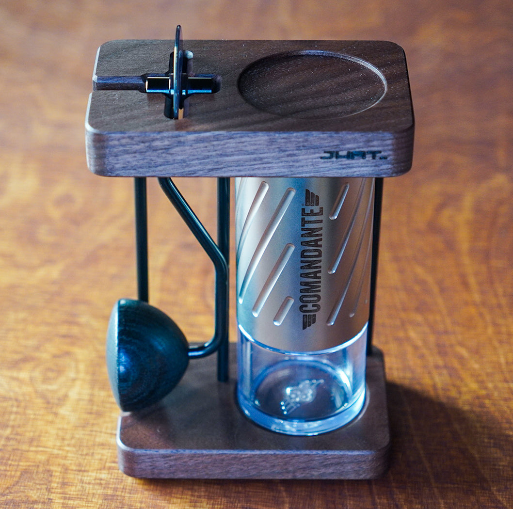 JHAT.. Coffee grinder stand for Comandante C40/C60 【American Walnut】