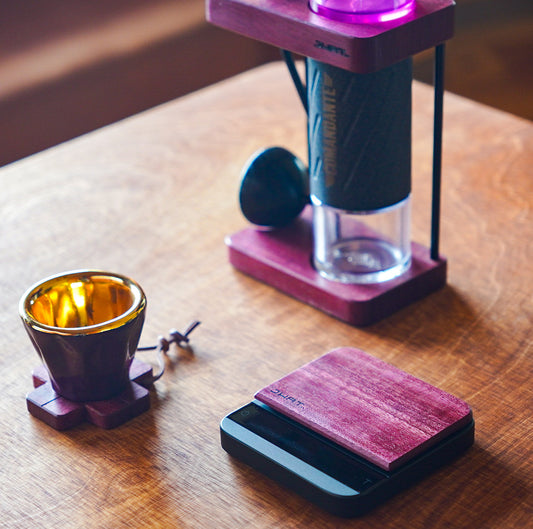 JHAT.. Wooden plate for Acaia Lunar 【Purpleheart】