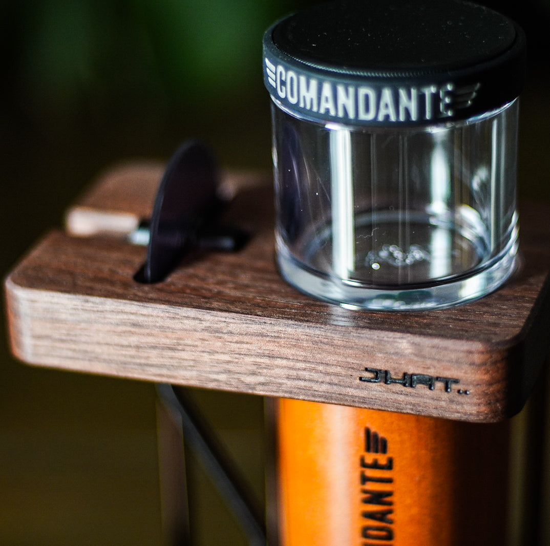 JHAT.. Coffee grinder stand for Comandante C40/C60 "American Walnut"