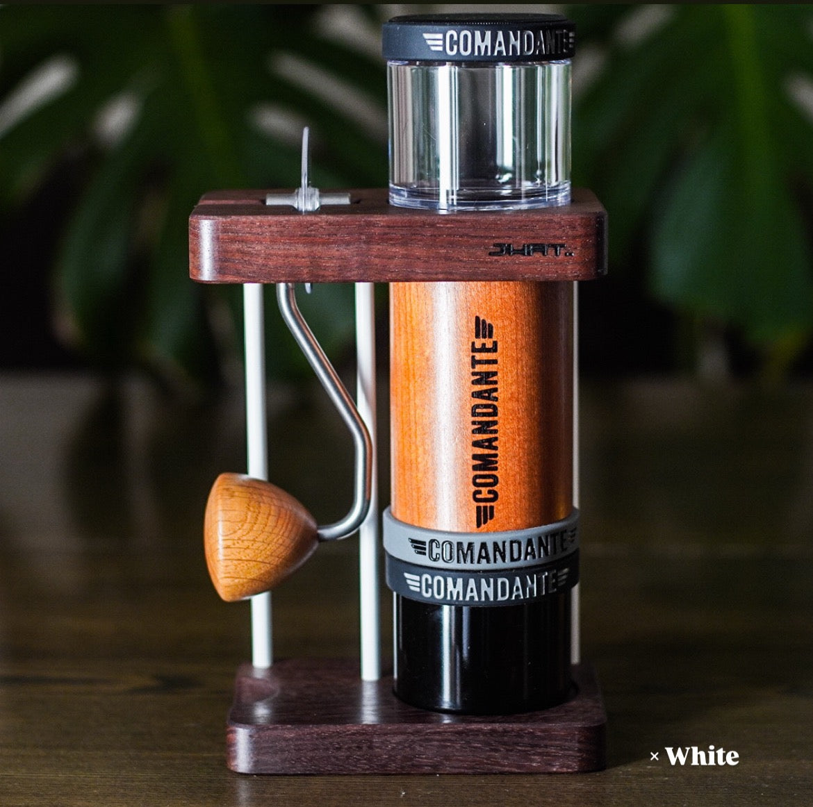 JHAT.. Coffee grinder stand for Comandante C40/C60 "American Walnut"