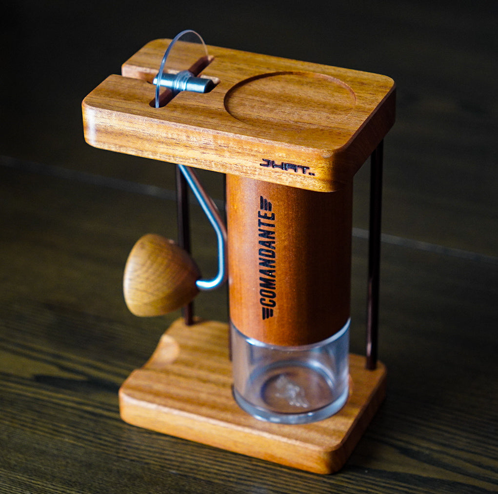 JHAT.. Coffee grinder stand for Comandante C40/C60 【Honduran Mahogany】