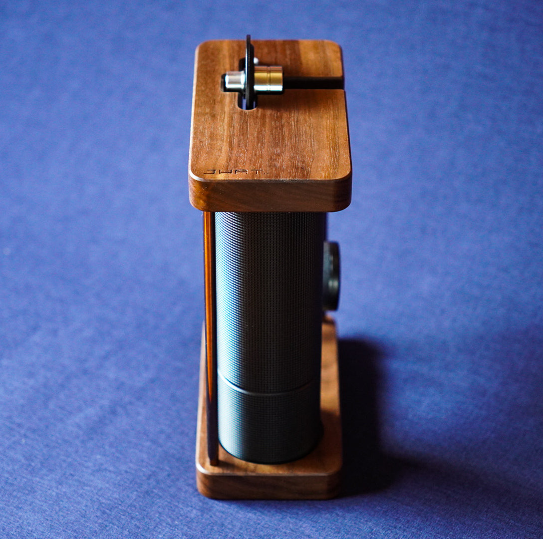 JHAT.. Coffee grinder stand for TIMEMORE C3 Pro , C3S Pro , C3 Pro MAX , C3S Pro MAX 【American Walnut】 折りたたみハンドル用
