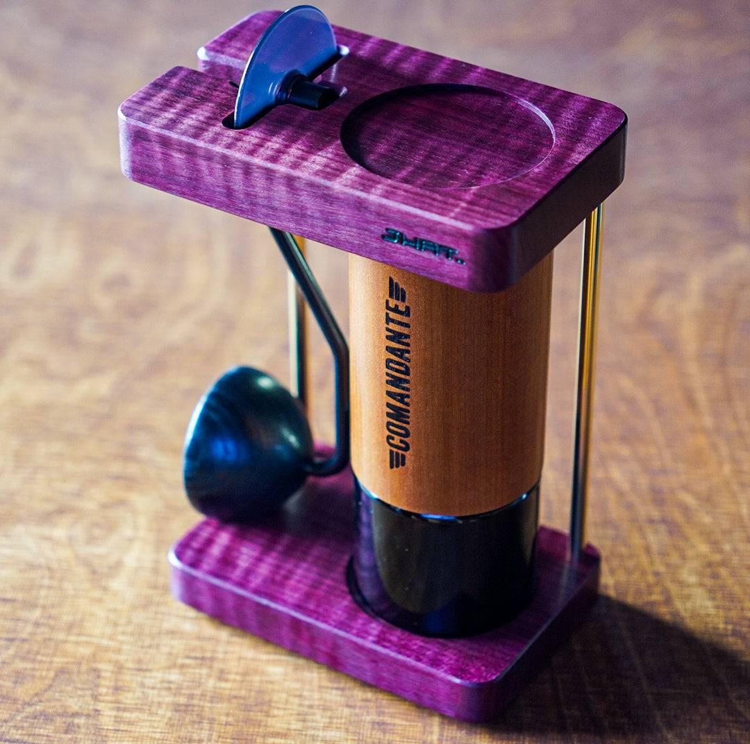 JHAT.. Coffee grinder stand for Comandante C40/C60 【Purpleheart】
