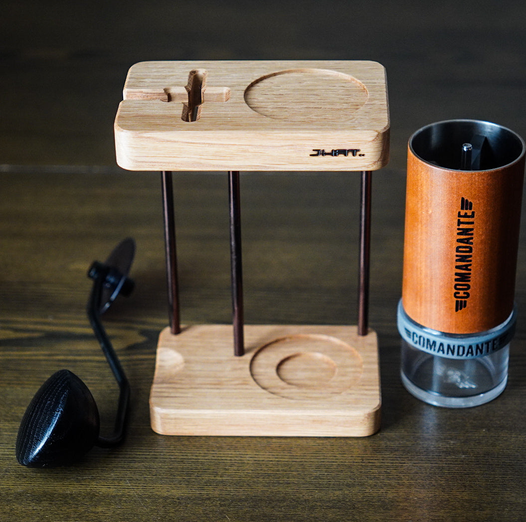JHAT.. Coffee grinder stand for Comandante C40/C60 【White Oak】