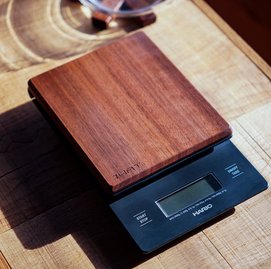 JHAT.. Wooden Plate for HARIO V60 Drip Scale 【American Walnut】