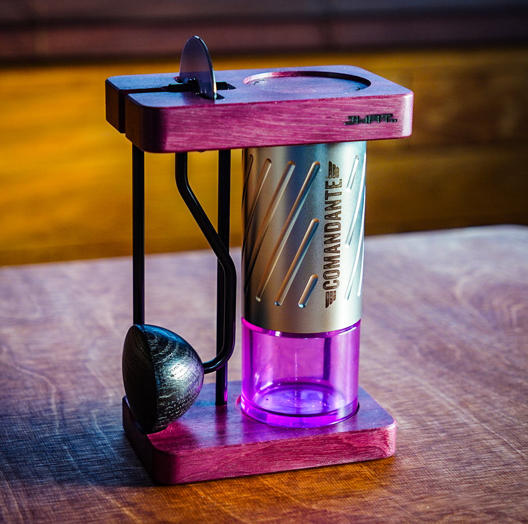 JHAT.. Coffee grinder stand for Comandante C40/C60 【Purpleheart】