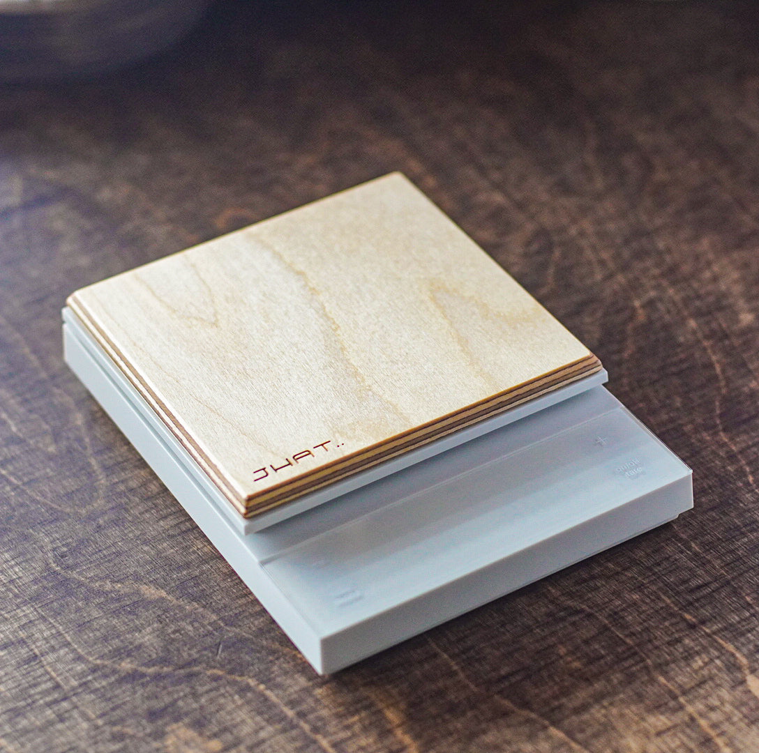 JHAT.. Wooden Plate for HARIO Coffee Scale POLARIS ”White Birch”