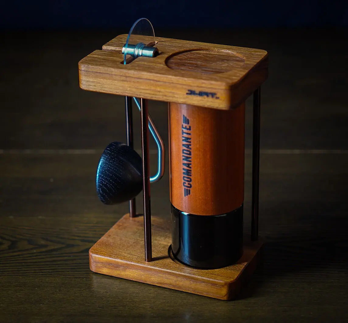 JHAT.. Coffee grinder stand for Comandante C40,C60 "Teak"