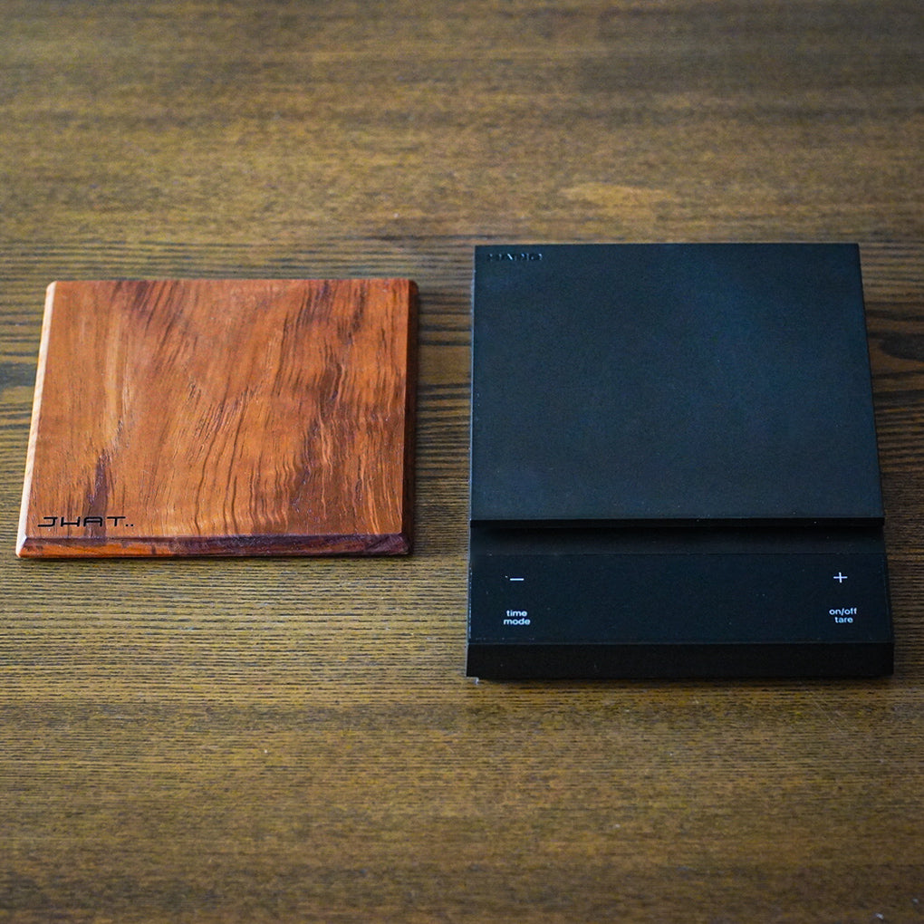 JHAT.. Wooden Plate for HARIO Coffee Scale POLARIS 【Teak】