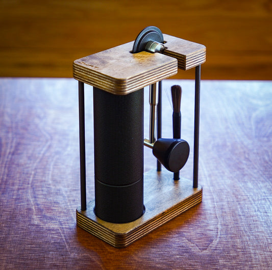 JHAT.. Coffee grinder stand for TIMEMORE C3 Pro /C3S Pro/ C3 Pro MAX/ C3S Pro MAX "White Birch"Brown【折りたたみハンドル用】