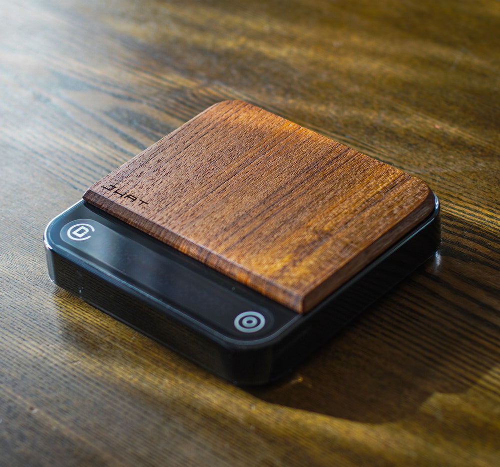 Wooden Plate for DiFluid Microbalance "TEAK"