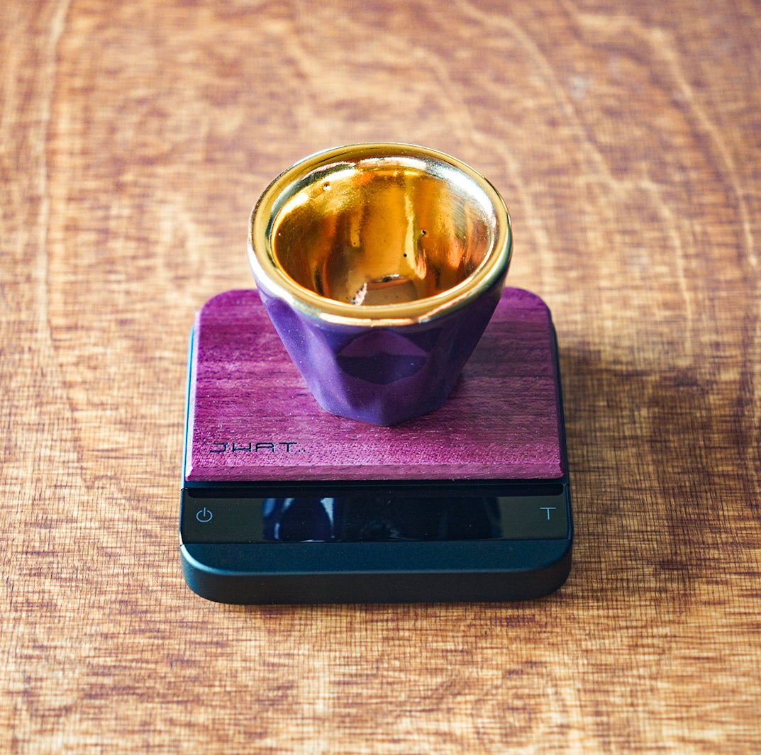 JHAT.. Wooden plate for Acaia Lunar 【Purpleheart】