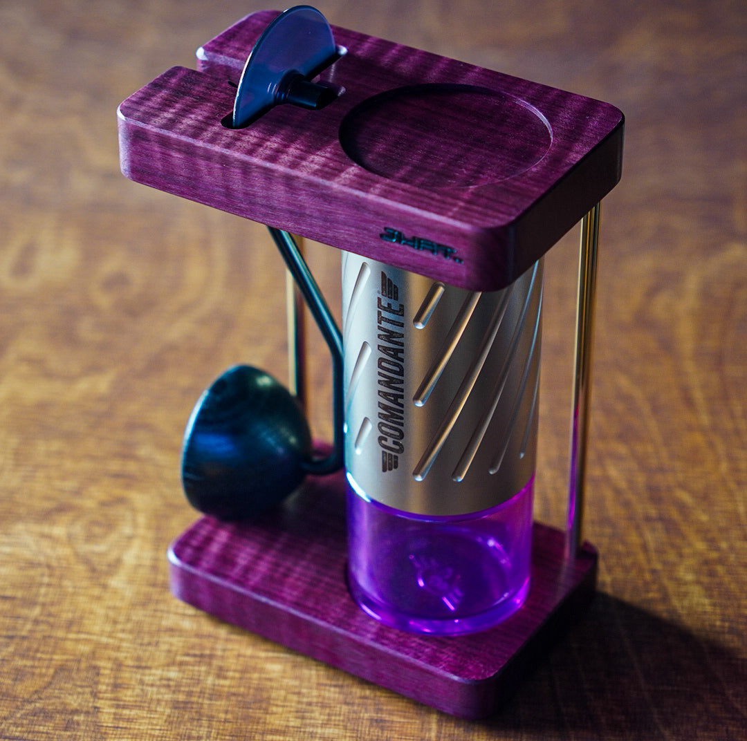 JHAT.. Coffee grinder stand for Comandante C40/C60 【Purpleheart】