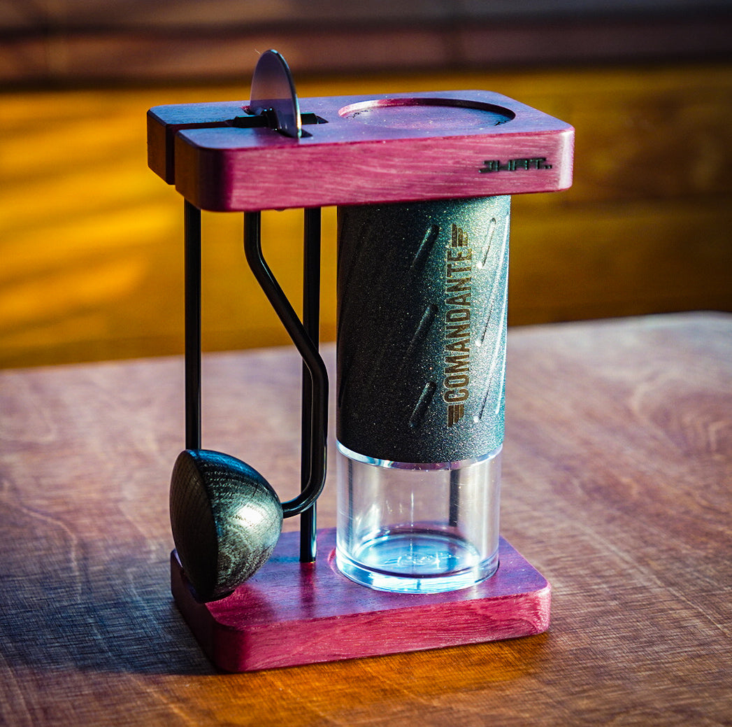 JHAT.. Coffee grinder stand for Comandante C40/C60 【Purpleheart】