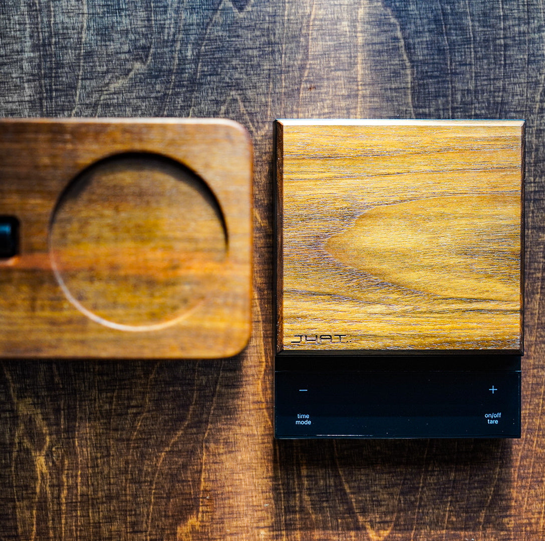 JHAT.. Wooden Plate for HARIO Coffee Scale POLARIS 【Teak】