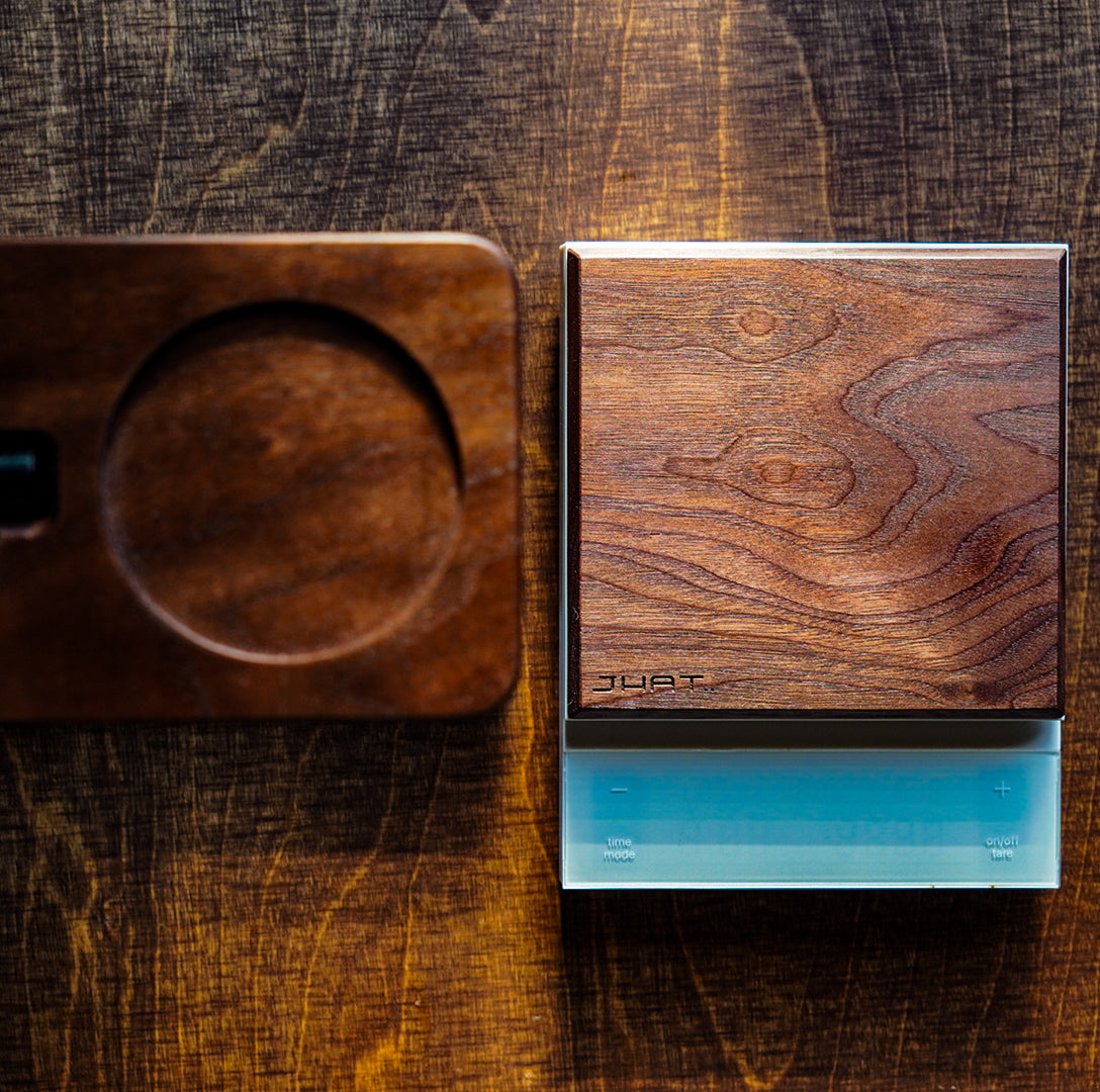 JHAT.. Wooden Plate for HARIO Coffee Scale POLARIS 【American Walnut】