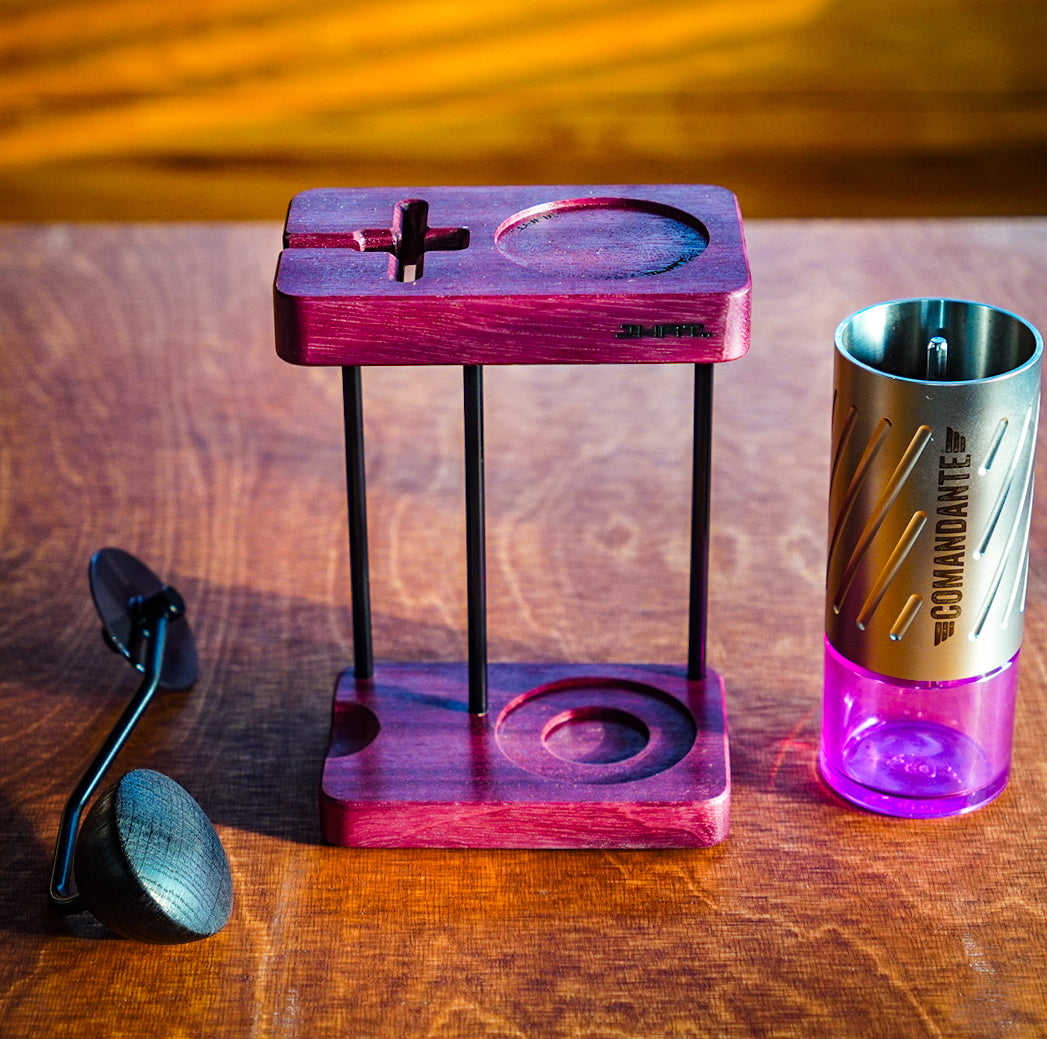 JHAT.. Coffee grinder stand for Comandante C40/C60 【Purpleheart】