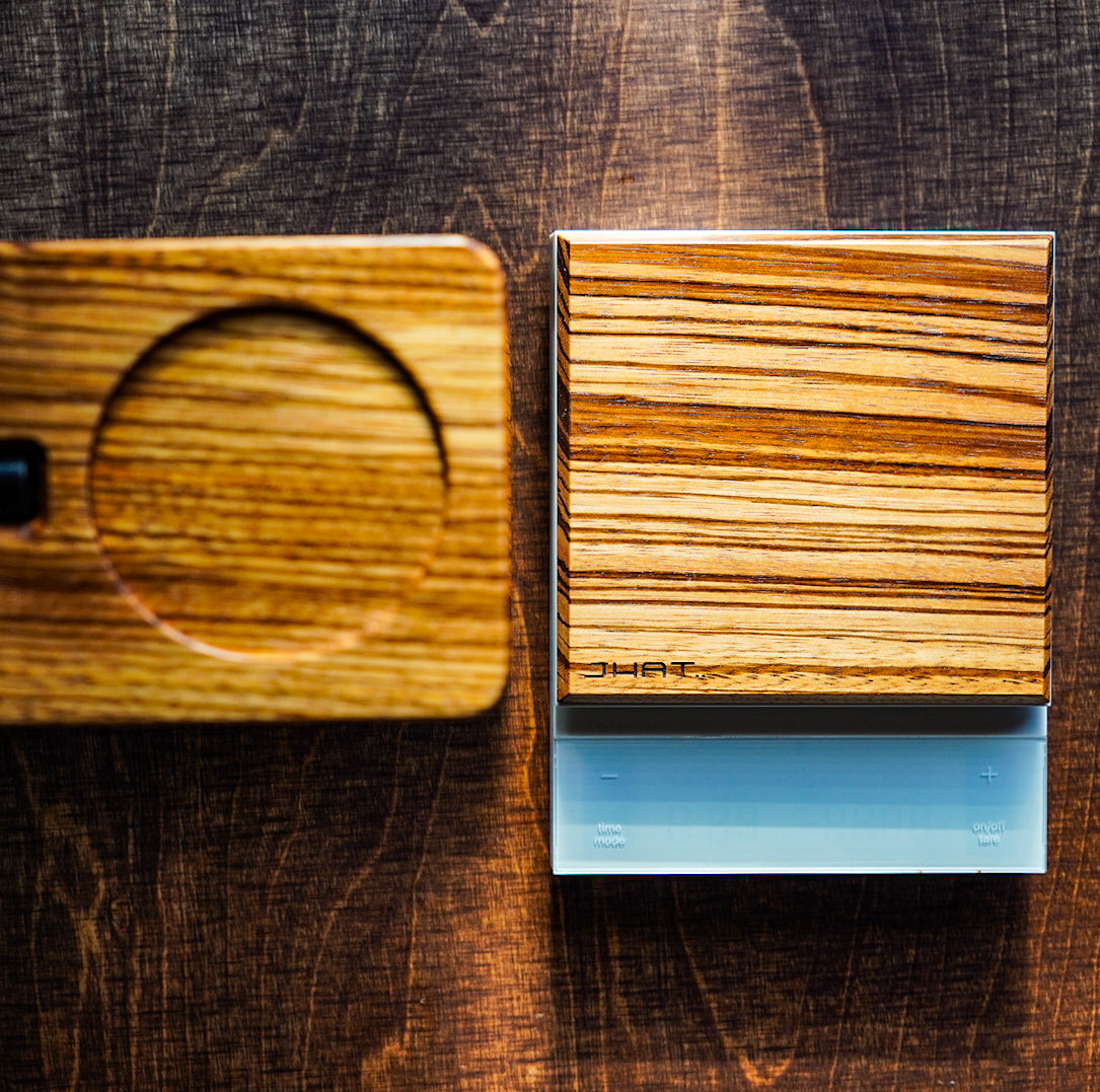 JHAT.. Wooden Plate for HARIO Coffee Scale POLARIS 【Zebrawood】
