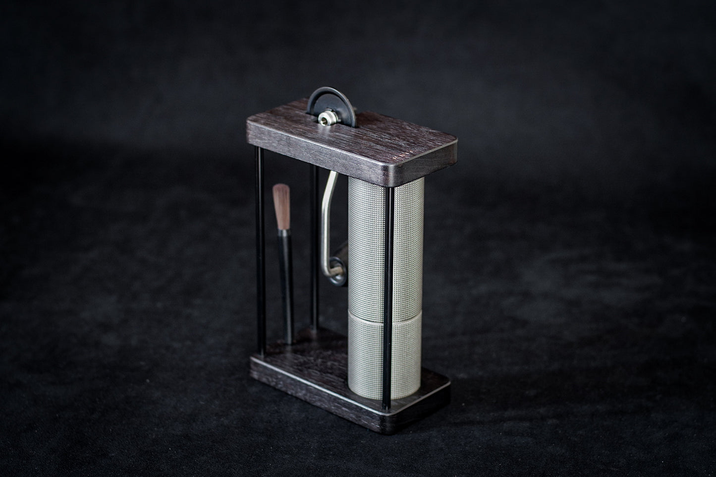 JHAT.. Coffee grinder stand for TIMEMORE C2MAX C3MAX "WALNUT" -TETUKURO- 鉄黒