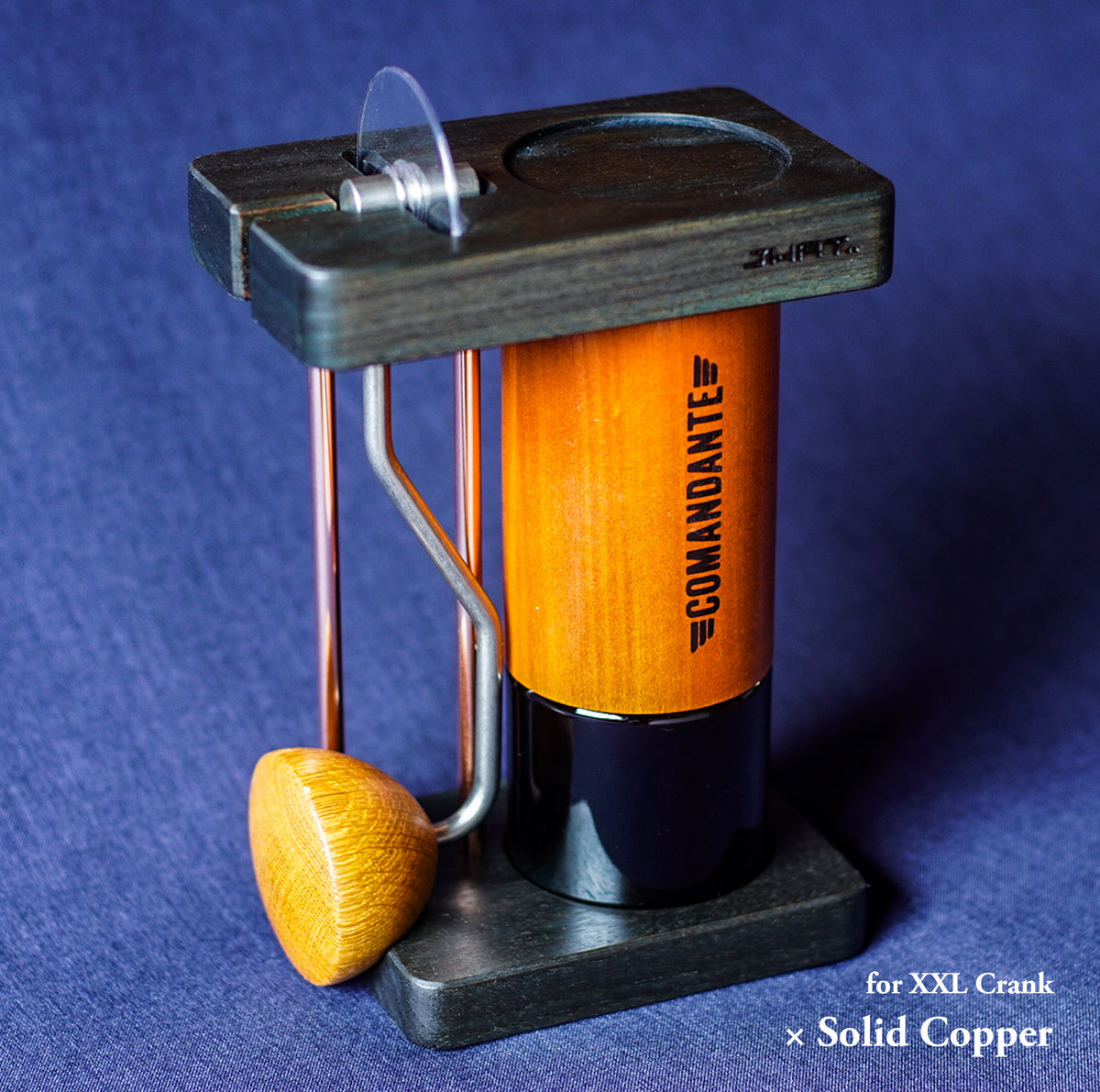 JHAT.. Coffee grinder stand for Comandante C40/C60 【American Walnut -AIZOME-】