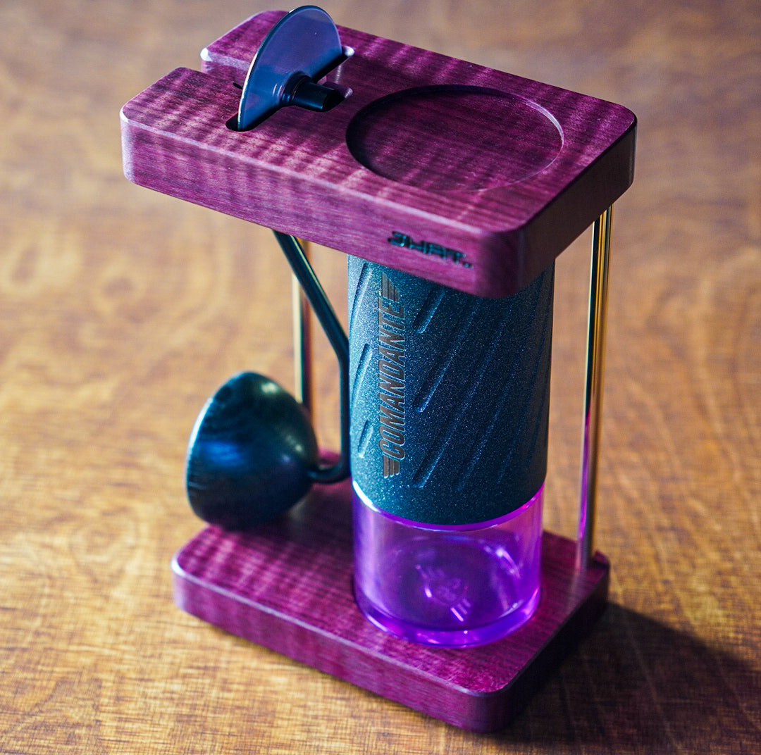JHAT.. Coffee grinder stand for Comandante C40/C60 【Purpleheart】