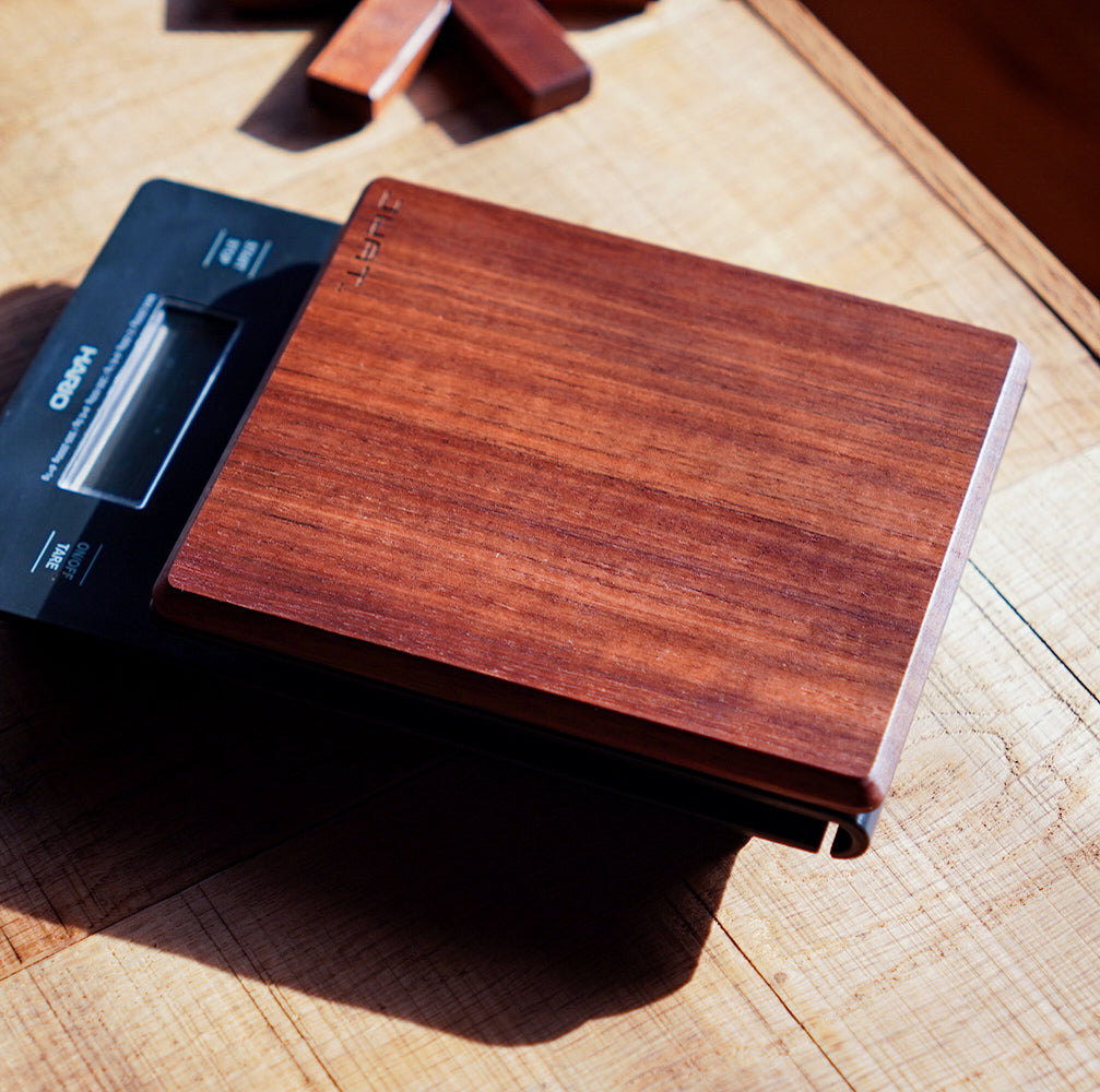 JHAT.. Wooden Plate for HARIO V60 Drip Scale 【American Walnut】