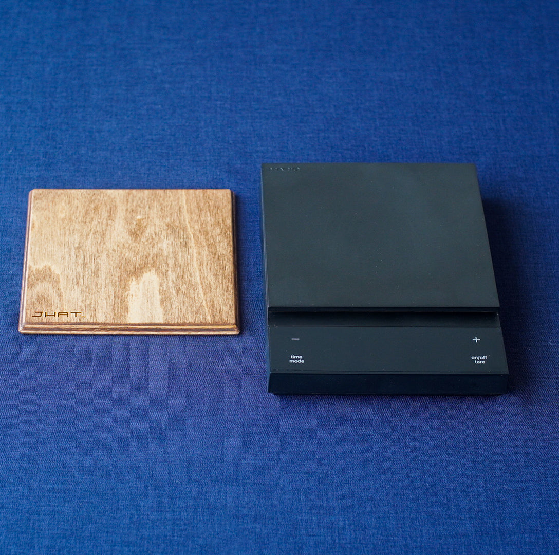 JHAT.. Wooden Plate for HARIO Coffee Scale POLARIS ”White Birch”