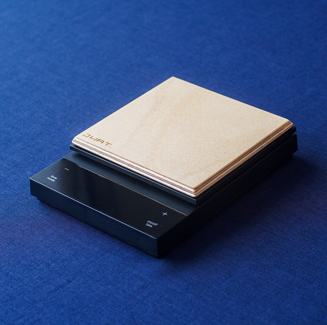 JHAT.. Wooden Plate for HARIO Coffee Scale POLARIS ”White Birch”