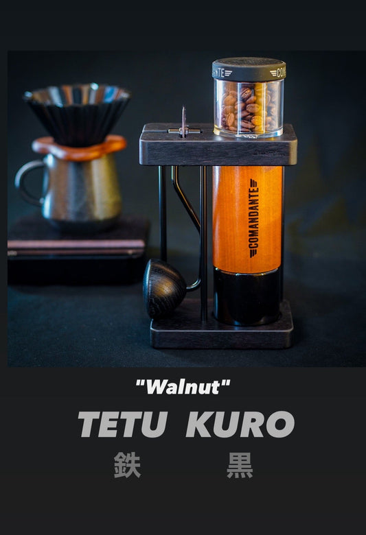 JHAT.. Coffee grinder stand for Comandante C40,C60 "Walnut" TETUKURO