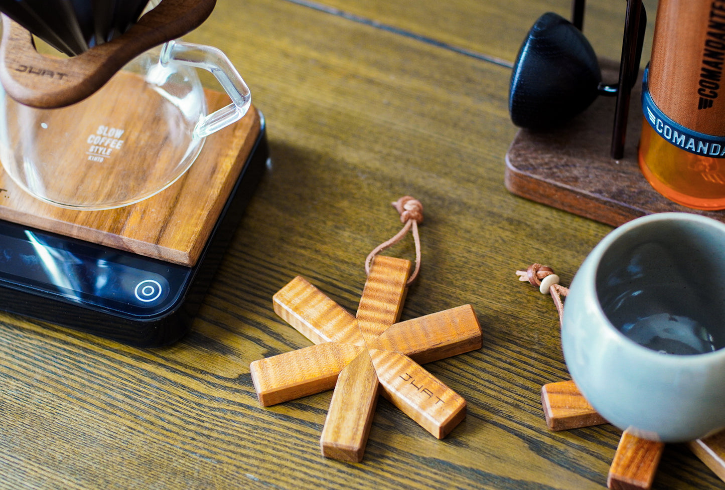 JHAT.. Asterisk Coaster/Pot mat "TEAK"