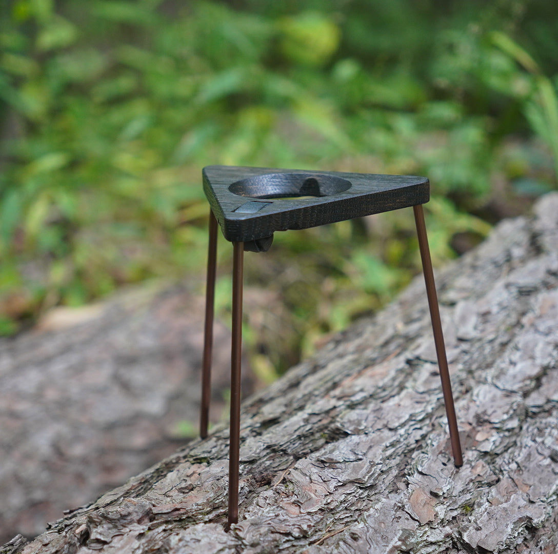 JHAT.. sAnkaku Coffee dripper stand "OAK -TETUKURO-"