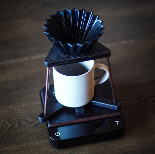 JHAT.. sAnkaku Coffee dripper stand "OAK -TETUKURO-"