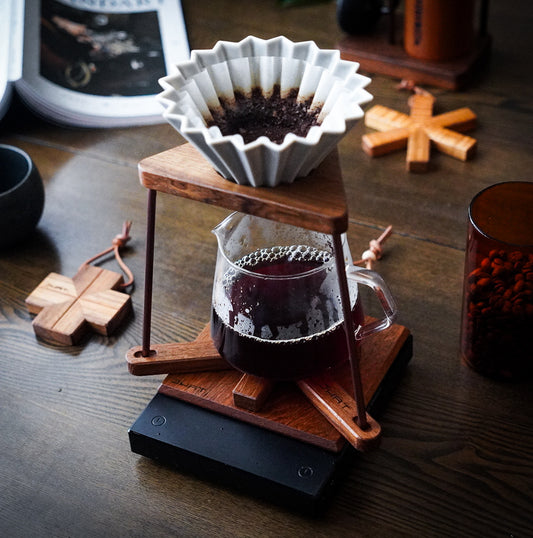 JHAT.. sAnkaku Coffee dripper stand "TEAK"