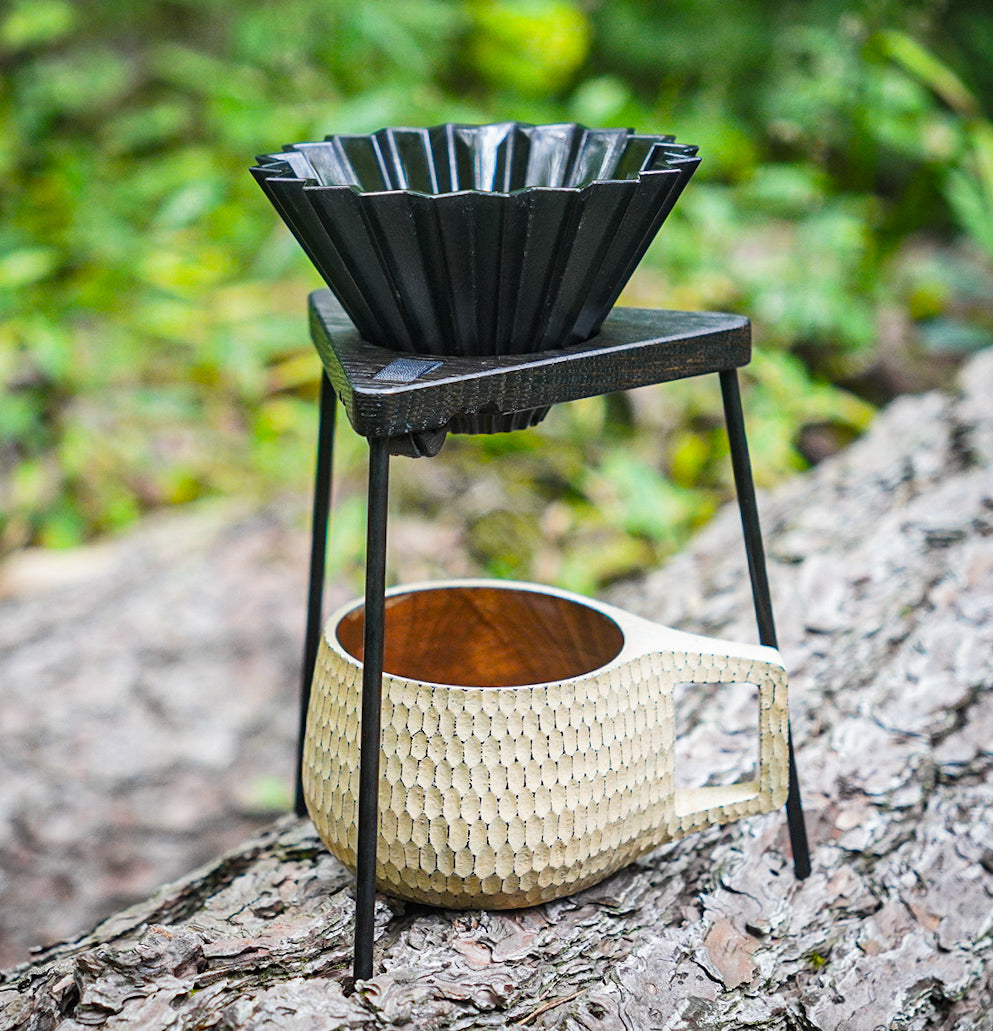 JHAT.. sAnkaku Coffee dripper stand "American WALNUT ‐TETUKURO-"